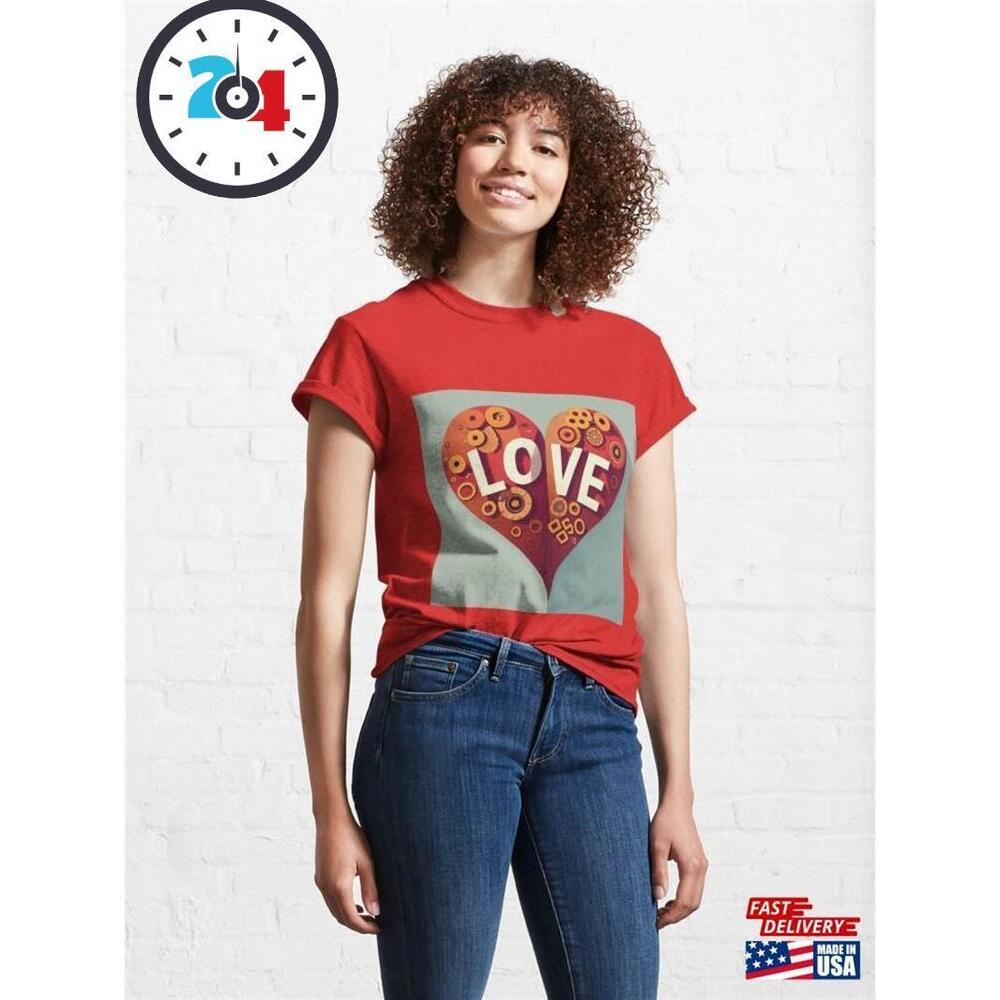 Modern Calentines Day Classic T-Shirt
